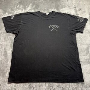 Warrior XII T-Shirt Men 3XL Black Good Victory or Valhalla Viking Graphic Tee